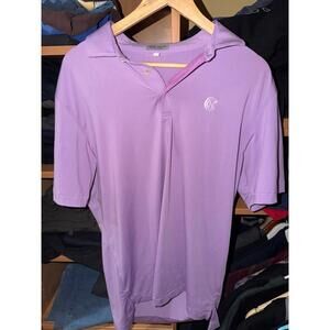 Peter Millar Summer Comfort Polo Purple Mens MD Rare Country Club Golf